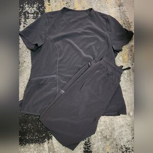 Women's Black Scrub Set